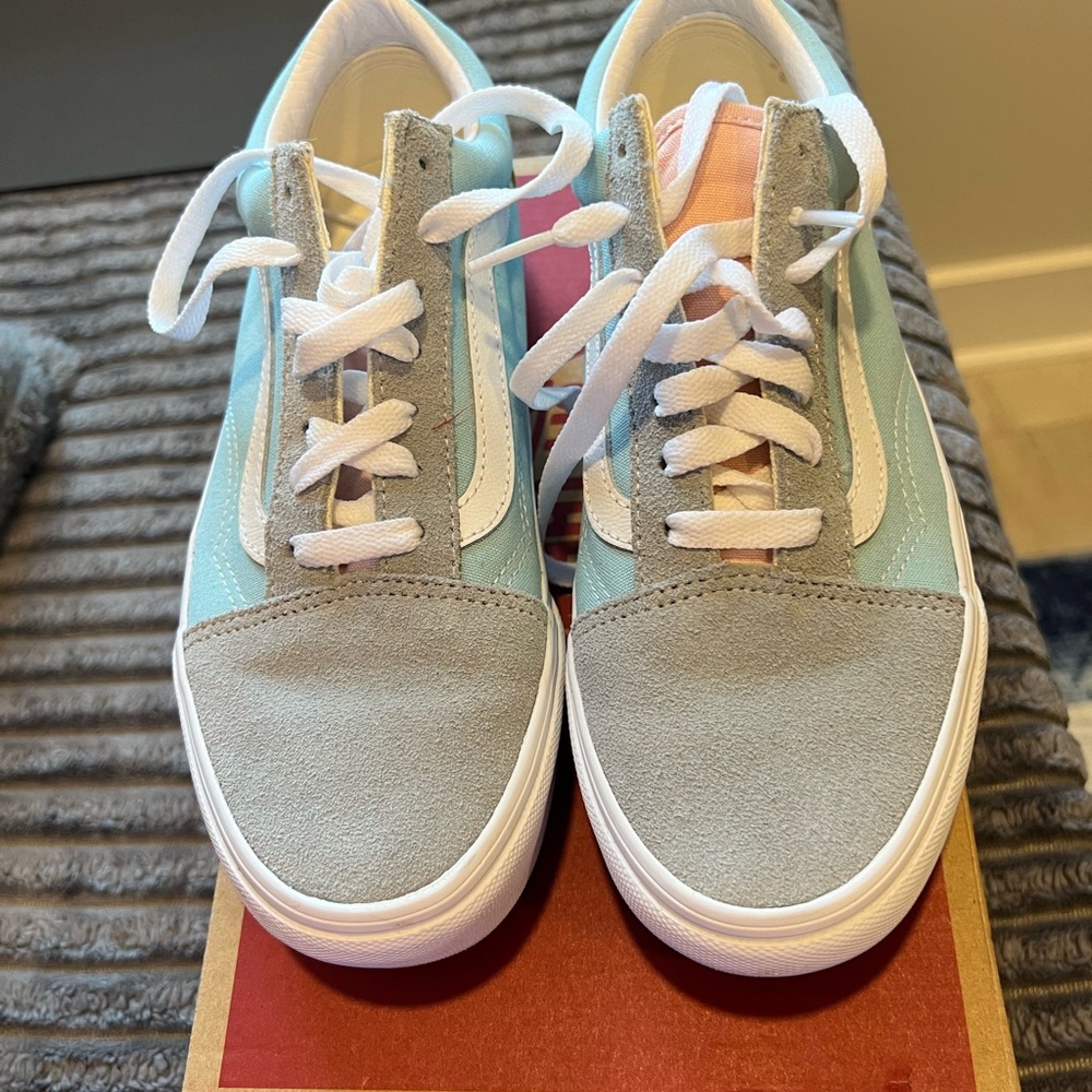 Vans Old Skool Platform Sneakers Size 7.5 pastel